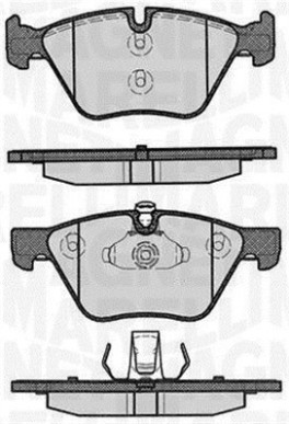 363916060160 Sada brzdových destiček, kotoučová brzda MAGNETI MARELLI