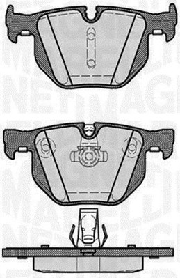 363916060161 Sada brzdových destiček, kotoučová brzda MAGNETI MARELLI