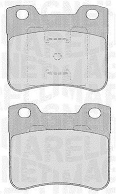 363916060166 Sada brzdových destiček, kotoučová brzda MAGNETI MARELLI