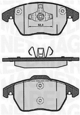 363916060178 Sada brzdových destiček, kotoučová brzda MAGNETI MARELLI