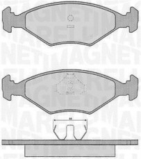 363916060229 Sada brzdových destiček, kotoučová brzda MAGNETI MARELLI