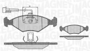 363916060234 Sada brzdových destiček, kotoučová brzda MAGNETI MARELLI