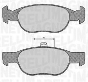 363916060239 Sada brzdových destiček, kotoučová brzda MAGNETI MARELLI