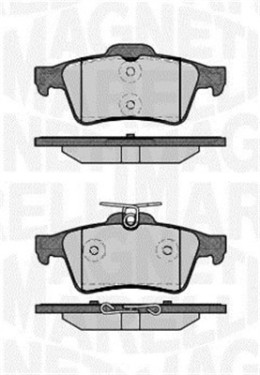 363916060243 Sada brzdových destiček, kotoučová brzda MAGNETI MARELLI