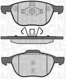 363916060244 Sada brzdových destiček, kotoučová brzda MAGNETI MARELLI