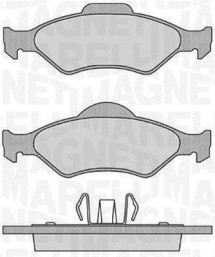 363916060251 Sada brzdových destiček, kotoučová brzda MAGNETI MARELLI