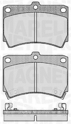 363916060286 Sada brzdových destiček, kotoučová brzda MAGNETI MARELLI