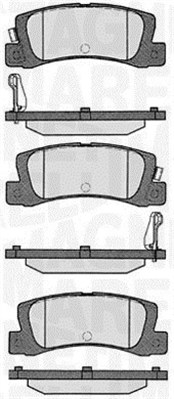 363916060292 Sada brzdových destiček, kotoučová brzda MAGNETI MARELLI