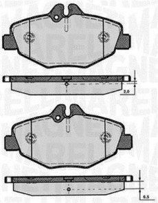 363916060318 Sada brzdových destiček, kotoučová brzda MAGNETI MARELLI