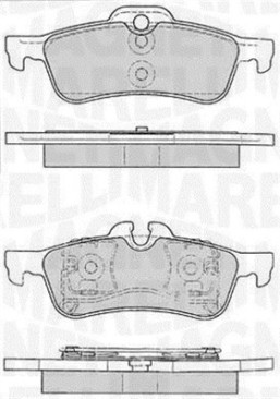 363916060331 Sada brzdových destiček, kotoučová brzda MAGNETI MARELLI