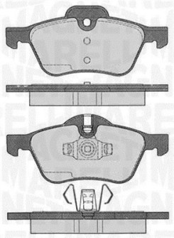 363916060332 Sada brzdových destiček, kotoučová brzda MAGNETI MARELLI