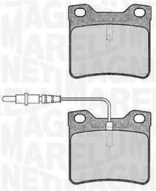 363916060375 Sada brzdových destiček, kotoučová brzda MAGNETI MARELLI