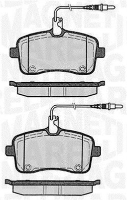 363916060376 Sada brzdových destiček, kotoučová brzda MAGNETI MARELLI