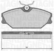 363916060377 Sada brzdových destiček, kotoučová brzda MAGNETI MARELLI