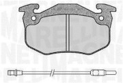 363916060378 Sada brzdových destiček, kotoučová brzda MAGNETI MARELLI