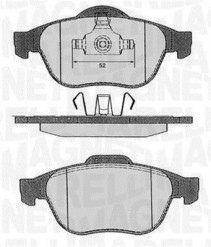 363916060383 Sada brzdových destiček, kotoučová brzda MAGNETI MARELLI