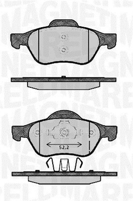 363916060384 Sada brzdových destiček, kotoučová brzda MAGNETI MARELLI