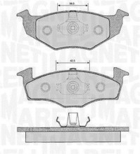 363916060388 Sada brzdových destiček, kotoučová brzda MAGNETI MARELLI