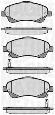 363916060402 Sada brzdových destiček, kotoučová brzda MAGNETI MARELLI