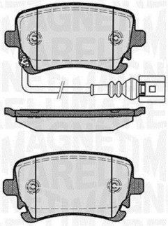 363916060412 Sada brzdových destiček, kotoučová brzda MAGNETI MARELLI