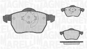 363916060421 Sada brzdových destiček, kotoučová brzda MAGNETI MARELLI