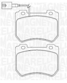 363916060423 Sada brzdových destiček, kotoučová brzda MAGNETI MARELLI