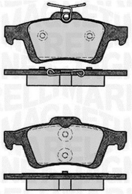 363916060431 Sada brzdových destiček, kotoučová brzda MAGNETI MARELLI