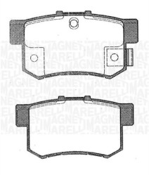 363916060462 Sada brzdových destiček, kotoučová brzda MAGNETI MARELLI