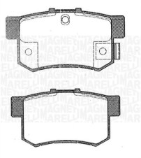 363916060464 Sada brzdových destiček, kotoučová brzda MAGNETI MARELLI