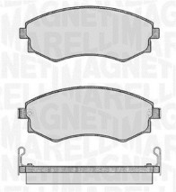 363916060467 Sada brzdových destiček, kotoučová brzda MAGNETI MARELLI