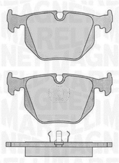 363916060485 Sada brzdových destiček, kotoučová brzda MAGNETI MARELLI