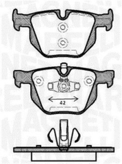 363916060486 Sada brzdových destiček, kotoučová brzda MAGNETI MARELLI