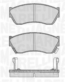 363916060491 Sada brzdových destiček, kotoučová brzda MAGNETI MARELLI