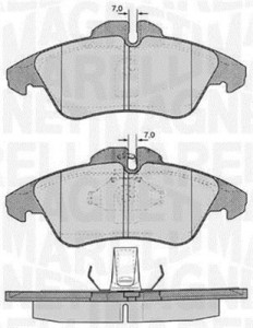 363916060504 MAGNETI MARELLI sada brzdových platničiek kotúčovej brzdy 363916060504 MAGNETI MARELLI