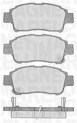 363916060533 Sada brzdových destiček, kotoučová brzda MAGNETI MARELLI