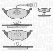 363916060536 Sada brzdových destiček, kotoučová brzda MAGNETI MARELLI