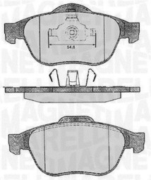 363916060571 Sada brzdových destiček, kotoučová brzda MAGNETI MARELLI