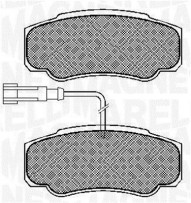 363916060573 Sada brzdových destiček, kotoučová brzda MAGNETI MARELLI