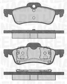 363916060574 Sada brzdových destiček, kotoučová brzda MAGNETI MARELLI