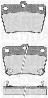 363916060578 Sada brzdových destiček, kotoučová brzda MAGNETI MARELLI