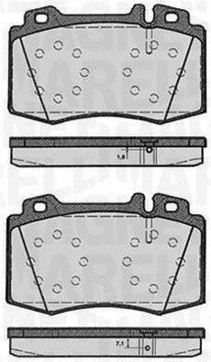 363916060585 MAGNETI MARELLI sada brzdových platničiek kotúčovej brzdy 363916060585 MAGNETI MARELLI