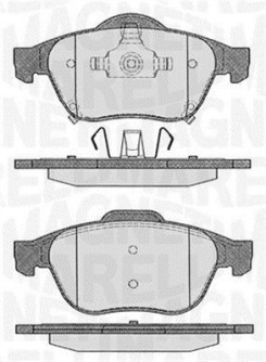 363916060595 Sada brzdových destiček, kotoučová brzda MAGNETI MARELLI