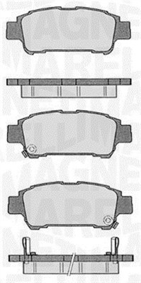 363916060598 Sada brzdových destiček, kotoučová brzda MAGNETI MARELLI