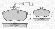 363916060599 Sada brzdových destiček, kotoučová brzda MAGNETI MARELLI