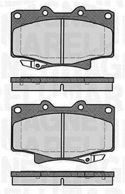 363916060635 Sada brzdových destiček, kotoučová brzda MAGNETI MARELLI