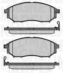 363916060683 Sada brzdových destiček, kotoučová brzda MAGNETI MARELLI