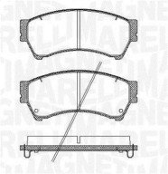 363916060699 Sada brzdových destiček, kotoučová brzda MAGNETI MARELLI