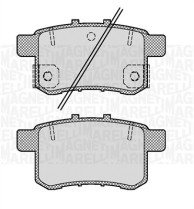 363916060704 Sada brzdových destiček, kotoučová brzda MAGNETI MARELLI