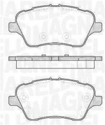 363916060712 Sada brzdových destiček, kotoučová brzda MAGNETI MARELLI