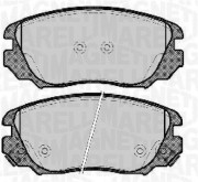 363916060723 Sada brzdových destiček, kotoučová brzda MAGNETI MARELLI